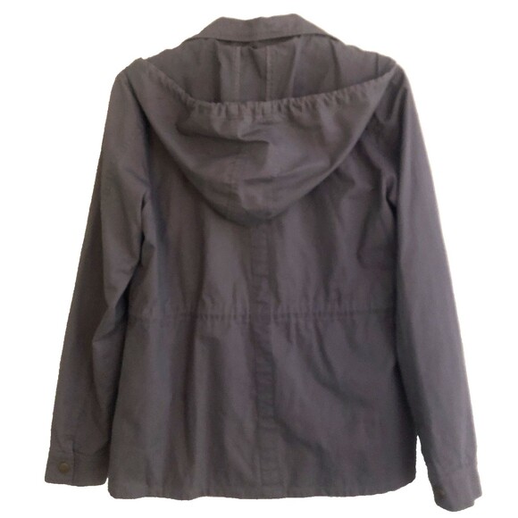 Market & Spruce Chaplin Hooded Anorak Jacket Womens Sz M Military Utility Cargo - Picture 7 of 15